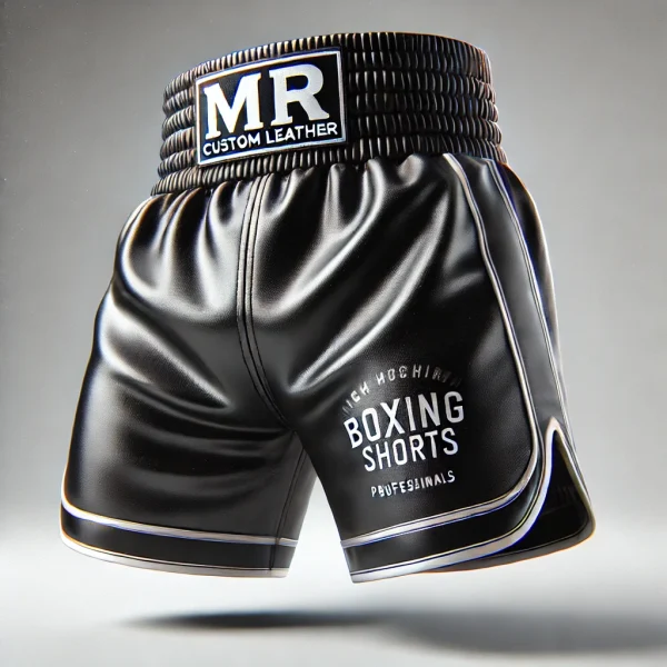 Custom Boxing Shorts with Mr. Custom Leathers Logo – Premium Quality & Comfort