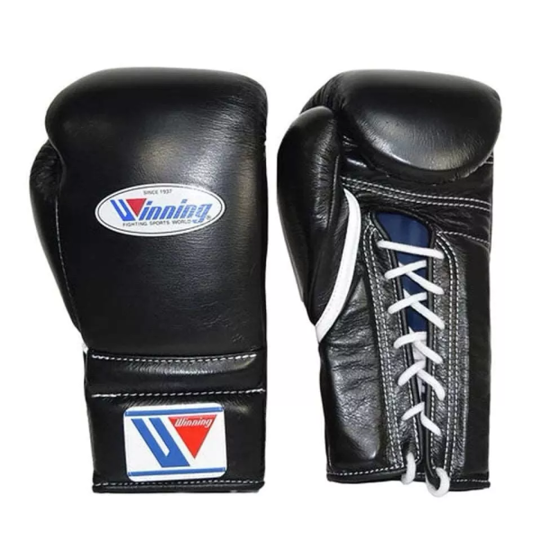 Custom Winning boxing gloves Black